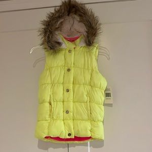 ❄️NEW DOUBLE DEER Hooded Puffy Vest - Size Large 10/12